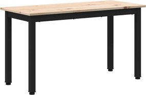vidaXL pad Természetes 80 x 35 x 45 cm Tömör fenyőfa