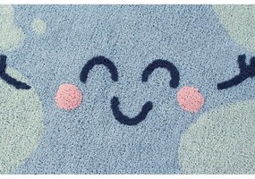 Kék mosható kézi szövésű pamut gyerek szőnyeg ø100 cm Big Big World – Lorena Canals