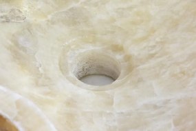 DIVERO Mosdókagyló Crotone onyxmarmor