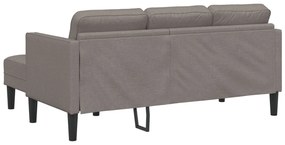 3-Fős Sarokkanapé Bézs 160 cm Szövet