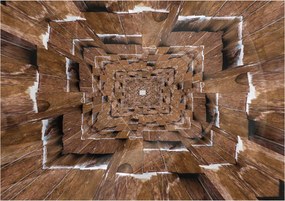 Fotótapéta Geometrikus illúzió a végtelen fa alagút 250x175 +ragasztó