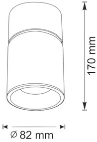 Spotlámpa NIXA 1xGU10/10W/230V fehér