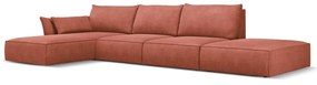 Piros sarokkanapé (bal oldali) Vanda – Mazzini Sofas