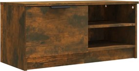 vidaXL füstös tölgyszínű szerelt fa TV-szekrény 80 x 35 x 36,5 cm