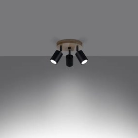 Sollux SL.1292 - Spotlámpa VERDO 3xGU10/10W/230V fekete