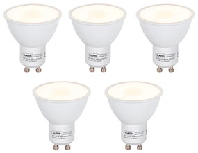 5 db GU10 LED lámpa fény-sötétség érzékelő 5W 380 lm 2700K