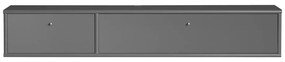 Antracitszürke TV-állvány 136x22 cm Mistral – Hammel Furniture