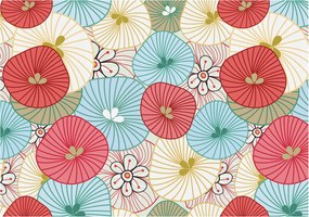 Flizelin fotótapéta Flizelin Design Virágmintás 208x146 Ragasztó