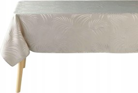 Abrosz asztalra bézs jacquard Levélben 140x240 cm