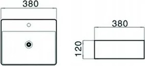Mexen KIRA MOSÓ, 38x38 cm, FEHÉR, 21783800