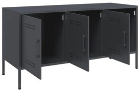 antracitszürke acél TV-szekrény 100,5 x 39 x 50,5 cm