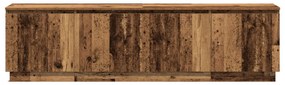 TV Szekrény LED Régi Fa 180x38x49 cm Szerelt Fa