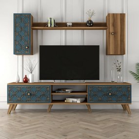 Classe Walnut and Chalcedony TV-fal