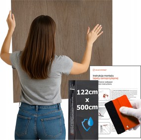 Öntapadós tapéta Vízálló Konyha Fal Bútor Meleg Barna