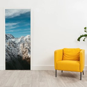 Fotótapéta ajtóra - Havas csúcsok (95x205cm)