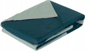 Pamutvászon Ágyneműhuzat Garnitúra 220 X 240 CM Kék Gombokkal