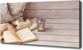 Vászonkép Pihenés a könyv mellett 100x70cm