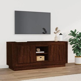 Barna tölgy színű szerelt fa TV-szekrény 102x35x45 cm