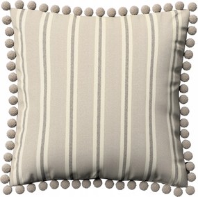 Párnahuzat 45x45 bézs-barna csíkos