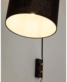 Fekete fali lámpa ø 25 cm Jex – Kave Home