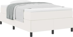 vidaXL Boxrugós ágy Krém 120 x 200 cm Bársonyos szövet