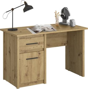 Számítógépasztal 1D1S/120, artisan tölgy, AIRON