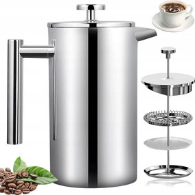 Kávé- És Tea Készítő, Francia Kávényomó, 800ML