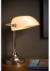 Lucide 17504/01/11 - Asztali lámpa BANKER 1xE14/40W/230V