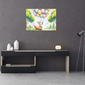 Kép – Boldog róka (70x50 cm)