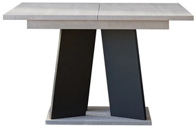 Asztal Goodyear 107Fekete, Szürke, 75x90x120cm, Hosszabbíthatóság, Laminált forgácslap, Laminált forgácslap