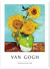 Van Gogh Napraforgó Poszter A1 59,4x84cm #272