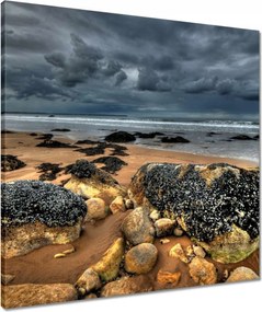 Vászonkép 60x60 Kő tengerpart Tenger