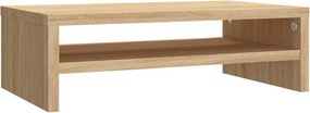 vidaXL sonoma tölgy színű szerelt fa monitorállvány 42 x 24 x 13 cm