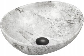 Mexen Elza mosdó, 40x33 cm, fehér kő, 21014093