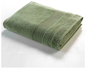 Khaki frottír pamut fürdőlepedő 90x150 cm Tendresse – douceur d'intérieur