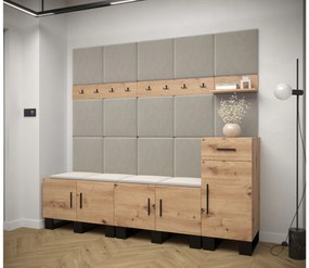 Előszobabútor Amanda 8 (artisan tölgy + bézs). 1085920