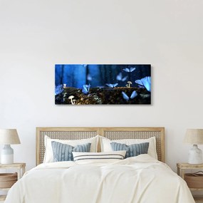 Kék pillangók képe (120x50 cm)