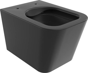 Mexen TEO keret nélküli függő WC csésze, 51 x 34 cm, matt fekete, 3385XX85