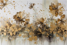 Kép - Absztrakt virágos festmény (90x60 cm)