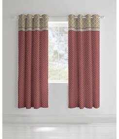 Barna függöny szett 2 db-os 168x183 cm Kashmir – Catherine Lansfield