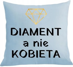 Párna párnahuzat Ajándék Valentin nap Születésnap Gyémánt nem Nő