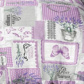 Pamut ágynemű Homa TILDA LAVENDER  2 részes 140x200 cm