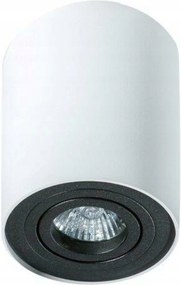 Mennyezeti spotlámpa, felületre szerelhető lámpatest AZzardo Bross 1 fehér/fekete AZ1436 GU10 1