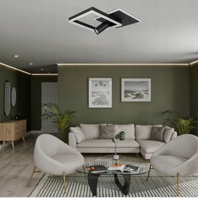 LED mennyezeti lámpa LED/38W/230V + 1xGU10/30W fekete