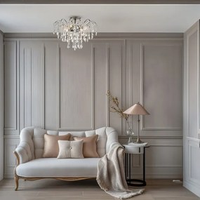 Brilagi - Felületre szerelhető csillár CRYSTAL 6xE14/60W/230V fényezett króm