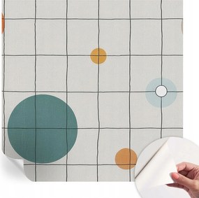 Design fali fotótapéta öntapadós színes körök 250x250 cm