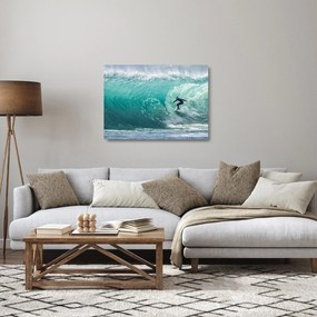 Szörfözés képe (üvegen) (70x50 cm)