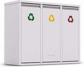 Klarstein Ordnungshüter 3, szemetes, 45 literes, 3 szelektív hulladékgyűjtő kosár, falra szerelhető