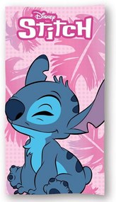 Gyermek törölköző Stitch rózsaszín 70X140cm Setino