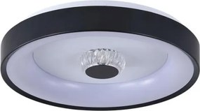 Searchlight 89735-38BK - dimmelhető LED mennyezeti lámpa POLKA 24W/230V + 6W átm. 38,5 cm fekete